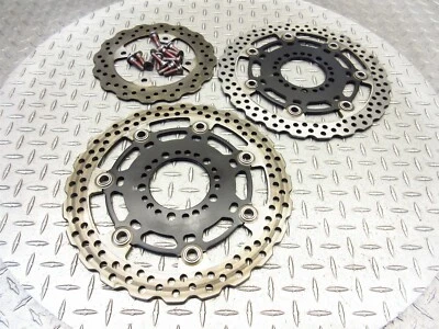 2009 07-09 Kawasaki LE650A KLE650 Versys передний задний тормоз диск ротор лот болты - Изображение 1 из 4