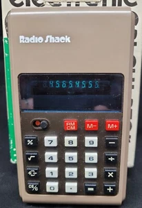 Vintage geprüfter Radio Shack EC-380 Taschenrechner Vintage Modell 65-616 mit Box & Handbuch - Bild 1 von 7