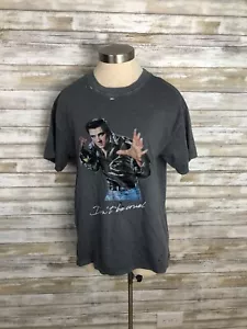 Forever 21 Elvis Presley Graphic Distressed Tee Shirt M - Picture 1 of 8