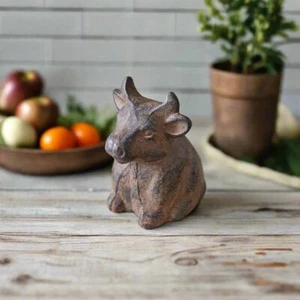 Primitive Bauernhaus rustikaler Gusseisen Stier 4,5" - Bild 1 von 4