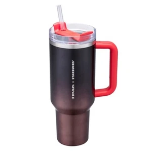 Stanley + Starbucks Taiwan quencher H2.0 flowstate ss tumbler- tea black 40oz - Picture 1 of 2