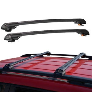 For Mercedes GLK Class 2009 2015 Cross Bars Roof Racks Carrier Lockable Black - Foto 1 di 11