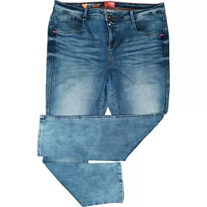 Street One Jane Damen Stretch Jeans Hose straight 48 W36 W38 L32 blau Übergröße - Bild 1 von 5