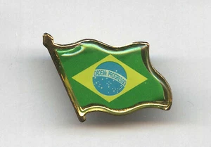 Olympic Games Rio 2016 pin Brazil flag badge - Picture 1 of 1