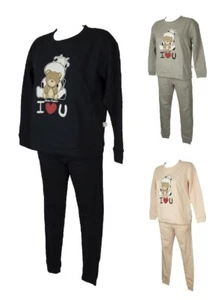 Tuta completo CRAZY FARM tempo libero donna invernale felpata girocollo con stam - Imagen 1 de 13