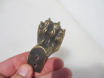 Victorian Brass Feet Lion Trough Planter Tank Antique Old Georgian Foot - Image 1 of 4