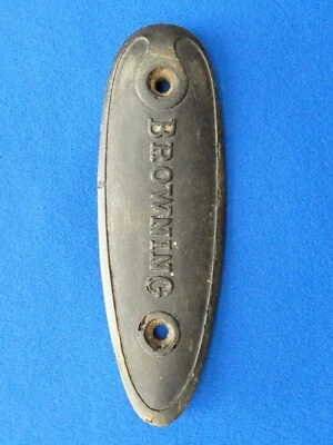 PLACA DE BUZINA VINTAGE BROWNING HORN - Imagem 1 de 4