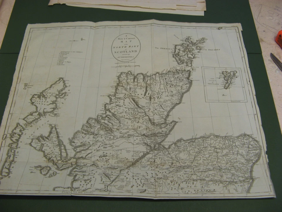 MAPA 100% ORIGINAL ANTIGUO GRAN PARTE NORTE DE ESCOCIA POR JOHN CARY Foto 1 de 1