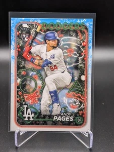 2024 Topps Holiday ANDY PAGES #H103 Rookie RC Los Angeles Dodgers - Picture 1 of 2