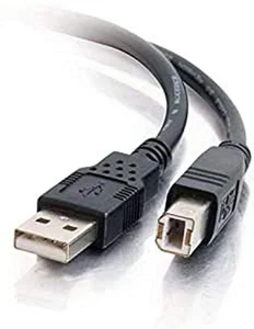 C2G 81566 2m USB 2.0 A/B Cable - Black 2M Black - Bild 1 von 5