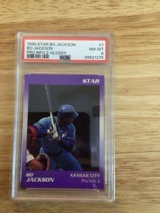 1990 Star Company Bo Jackson #7 Glossy 250 PSA 8 - Bild 1 von 2