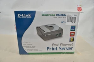 D-Link DP-301U Fast Ethernet Print Server NEW Sealed (4837A) - Picture 1 of 2