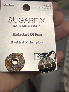 Sugarfix Baublebar Loch viel Spaß Frühstück/Champions Ohrringe Kaffee Donut - Bild 1 von 6
