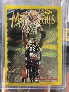1996-97 Topps Finest Clyde Drexler Rare Gold #276 Rockets - Picture 1 of 6