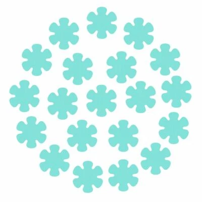 20 Non Anti Slip Bathtub Flower Stickers Tub Shower Decals Waterproof Appliques - Image 1 of 4