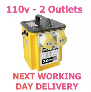 Defender 3kVA Trasformatore portatile 2x16A 110 V prese E203010 - Foto 1 di 1