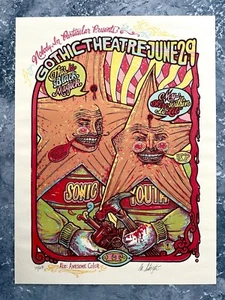 Sonic Youth Concert Poster 2006 Gothic Theatre Denver 18x24 Michael Motorcycle - Picture 1 of 13