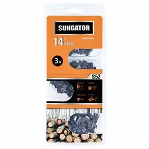 3-Pack 14 Inch Chainsaw Chain SG-S52, 3/8" LP Pitch - .050" Gauge - 52 Drive Lin - Picture 1 of 5