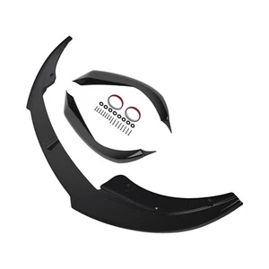 Front Apron Extension for BMW 4 Series G22 G23 M Sport 2020-2024 Black AC Style - Picture 1 of 12