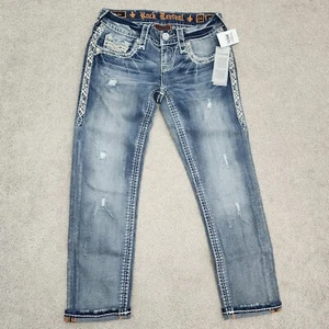 Rock Revival Mujer Talla 24 Betty Tiro Bajo Ajustado Corte Lavado Ligero - Imagen 1 de 14