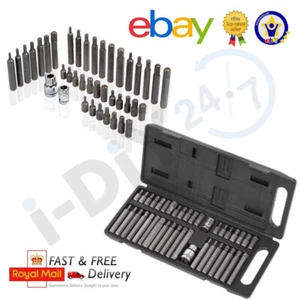 Hex Torx Star & Spline BIT Socket Set 3/8" & 1/2"dr Long & Short Reach Allen Key - Picture 1 of 1