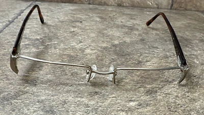 VERSACE 半边棕色玳瑁女式眼镜框意大利 53-17-140 DR3 — 第 1/4 张图片