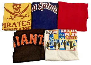 T-Shirt Lot 5 Boys Girls Unisex San Francisco Giants Pirates Fox La Quinta M 7/8 - Picture 1 of 11