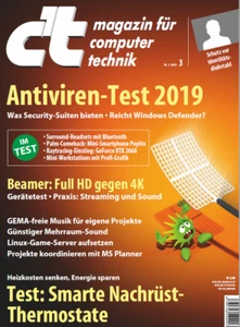 ct 3/2019: Beamer: Full HD gegen 4K, GEMA-freie Musik für eigene Projekte, ... - Bild 1 von 2