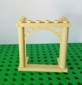 LEGO Minifigure Wedding Arch Tan Altar Garden Gazebo Tent Celebrate Anniversary - Picture 1 of 1