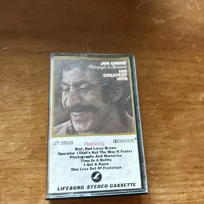 Photographs & Memories: His Greatest Hits by Jim Croce (Cassette, Sep-1995,... Foto 1 de 4