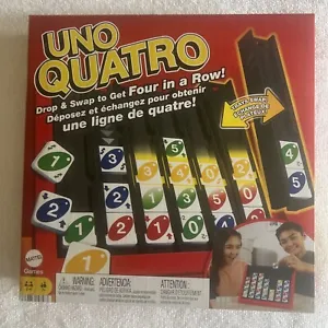 Uno Quatro Game Family Gaming Travel Size Party Game Board Games Toys Kid Age 7+ - Picture 1 of 9