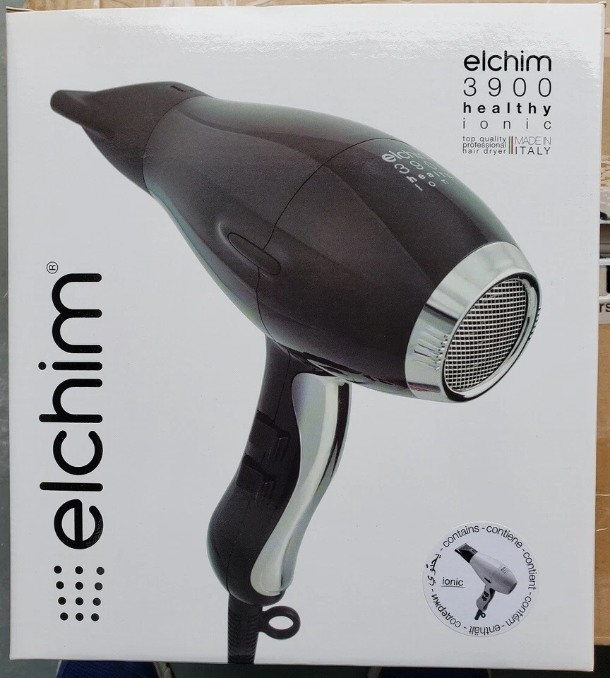 Professional Elchim 3900 Healthy Ionic Pure White Hair Dryer HD 39