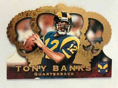 1996 Pacific Crown Royale Tony Banks #19 Rookie RC Rams - Image 1 of 2