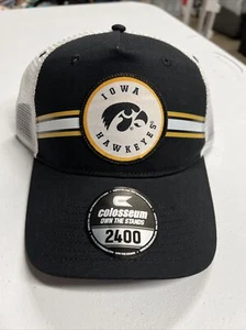 Iowa Hawkeyes Trucker Style Colosseum Athletics 2400 Adjustable Snapback Hat Cap - Picture 1 of 5