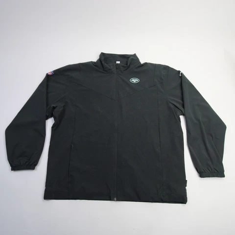 New York Jets Nike NFL On Field Apparel Jacket Men's Gray Used Cover
