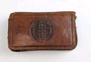 Vintage "The Zip Kit" First Aid Kit Leather Box Full - Picture 1 of 11