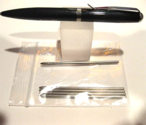Leeds Oxford Mini Ballpoint Pen + 5 BLACK MINI REFILLS - Picture 1 of 1
