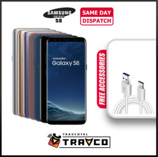 Samsung Galaxy S8 64GB Unlocked All Colour 4G Android Smart Phone Grade Pristin+