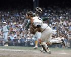 MLB 1970's New York Yankee Catcher Thurman Munson Game Action 8 X 10 Photo 