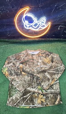 Realtree Hunting Shirt Mens Extra Large Camo Scent Control Pullover Long Sleeve - Image 1 of 4