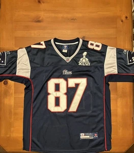 Rob Gronkowski New England Patriots Super Bowl XLVI Reebok Jersey Size 50 - Picture 1 of 10