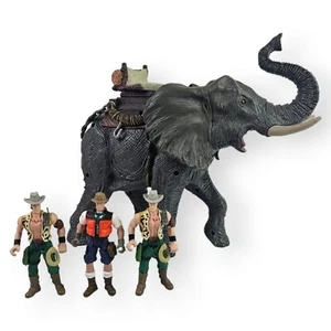 Chap Mei Elephant Wild Quest Rescue Adventures Tier Actionfigur mit 3 Reitern - Bild 1 von 19