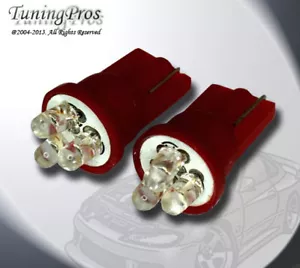 2pcs of T10 Wedge LED Backup Reverse 3 Red Light Bulbs One Pair 921 912 - Bild 1 von 3