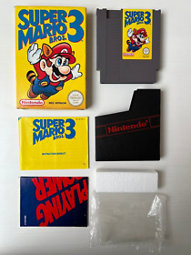 Super Mario Bros 3 Nintendo Nes Spiel UK Version verpackt mit Handbuch CIB