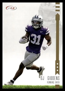 Sage Football High Gold Parallel 174 DJ Giddens 2025 - Imagen 1 de 2
