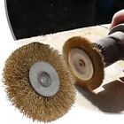 3In Flat Crimped Stainless Steel Wire Wheel Brush for Angle Grinder 0.32in Bore
