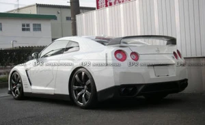 Alerón de maletero de carbono con base para kits de carrocería brillantes estilo mínimo Nissan R35 GTR - Imagen 1 de 12