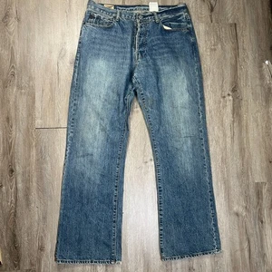 Vintage Abercrombie Fitch 1892 Bootcut Jeans 36x32 Medium Wash Button Fly Vintage - Bild 1 von 11