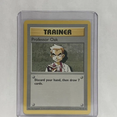 Pokémon TCG Professor Oak Base Set Shadowless Uncommon 88/102 - Image 1 of 2