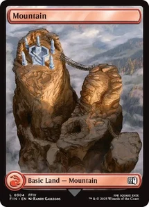4x Foil Final Fantasy Full Art Mountain, Full Art Lands, Full Art, 4 Pack, 304 - Picture 1 of 1